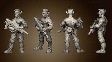 3D модель Эльфийский солдат (STL)
