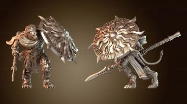 3D модель Кайрос Лев Человек-Воин Жрец (STL)