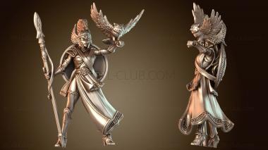 3D модель Защитница лабиринта, дочери Афины (STL)