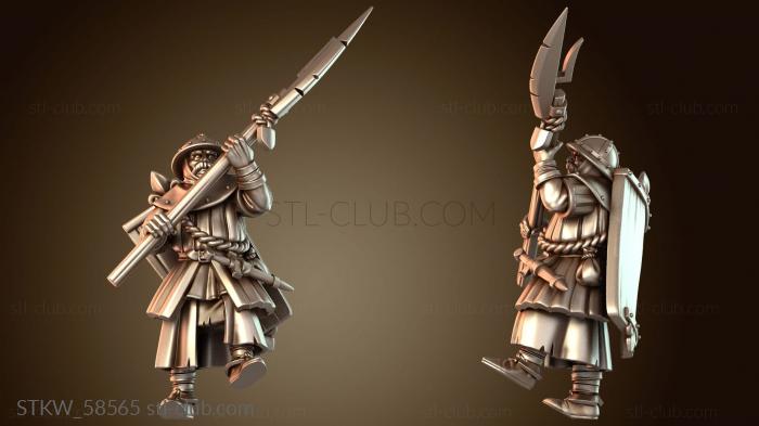 Military Приземляет миниатюры THIN GALLIA MEN ARMS