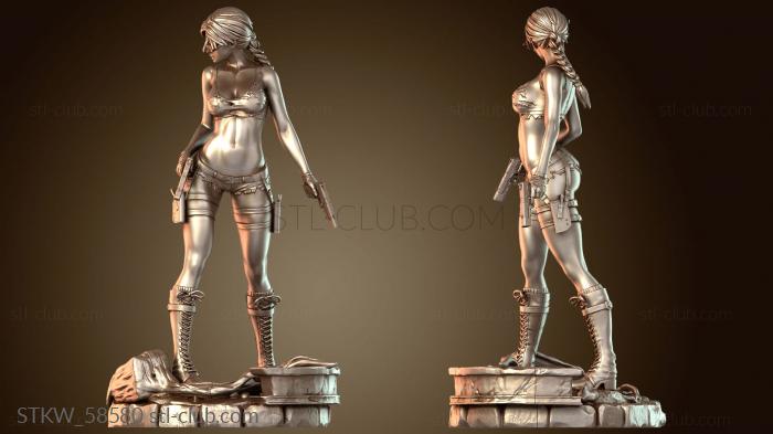 Military Лара Крофт NSFW