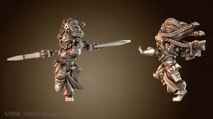 Military Лидер Двойное Копье Самка