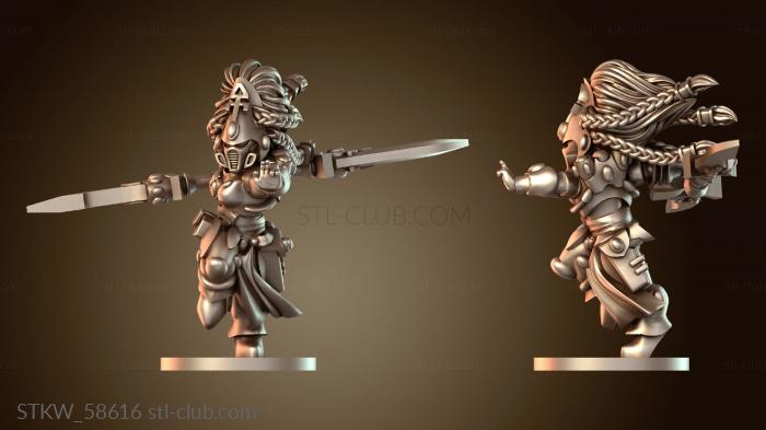 Military Лидер Двойное Копье Женский опытный