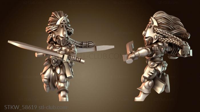 Military Лидер Парные Мечи Женский