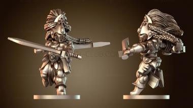 3D модель Лидер Парные Мечи Женский ловкий (STL)