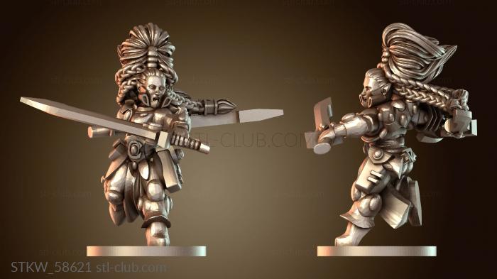 Military Женский шлем «Лидер Двойные Мечи»