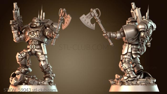 Military Лейтенант в космическом топоре Фобоса