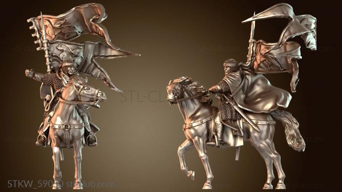 Ранний флаг Леона с символикой Левнеса