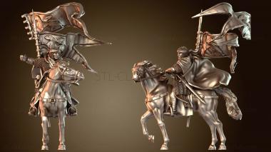 3D модель Ранний флаг Леона с символикой Левнеса (STL)