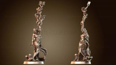 3D модель Лич Женский Да Заклинание Череп проклят (STL)