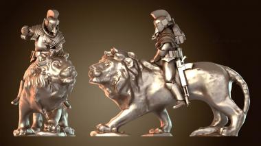 3D модель Всадник на льве (STL)