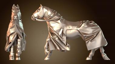 3D модель Литовский воин-конь, доблестный (STL)