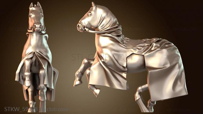 Military Литовский воин Конь тихий