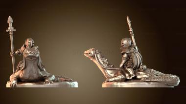 3D модель Воин на ящере (STL)
