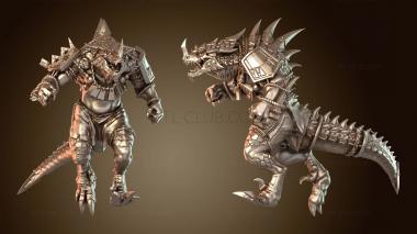 3D модель Ящеролюды Заурус (STL)