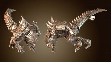 3D модель Ящеролюды Заурус (STL)