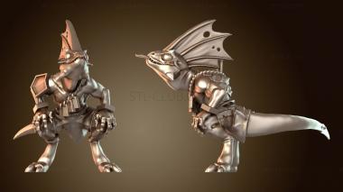 3D модель Ящерицы Сцинки СКИНК (STL)