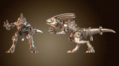 3D модель Ящеролюди Сцинки СЦИНК свирепый (STL)