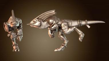 3D модель Ящеролюди Сцинки СЦИНКlithe (STL)