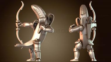 3D модель Длинные луки Банановый рыцарь (STL)