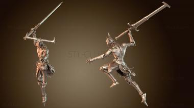 3D модель Лорд преторианец прыгает голым (STL)