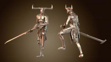 3D модель Лорд преторианец качается голым (STL)