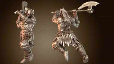 3D модель Потерянный и найденный орк-воин (STL)