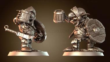 3D модель Много гоблинов пьют Воина упрямого (STL)