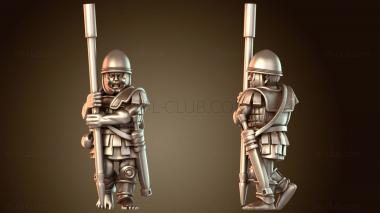 3D модель МАКЕДОНСКАЯ ФАЛАНГА в доспехах (STL)