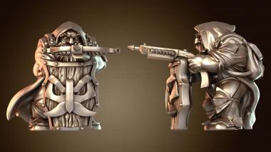 3D модель Безумный гном-солдат (STL)