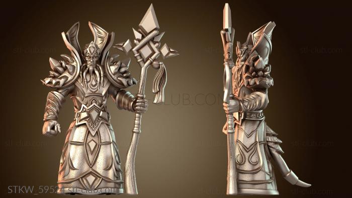 Маг отдыхал с посохом дренаи