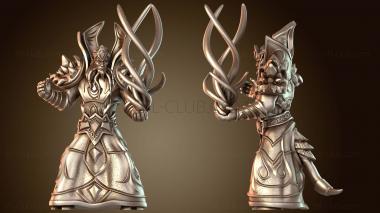 3D модель Маг с заклинанием отдельно дренай (STL)