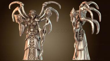 3D модель Маги-некроманты с костяными крыльями (STL)