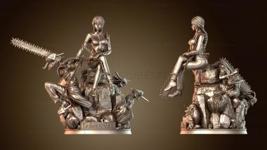 3D модель Макима и Денджи, Человек-бензопила (STL)