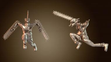 3D модель Диорама Макимы и Дэндзи из «Человека-бензопилы» NSFW (STL)