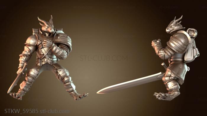 Military Драконорожденный самец, ездовое животное, закалённый