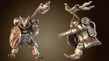 3D модель Герой-мужчина, рожденный драконом (STL)