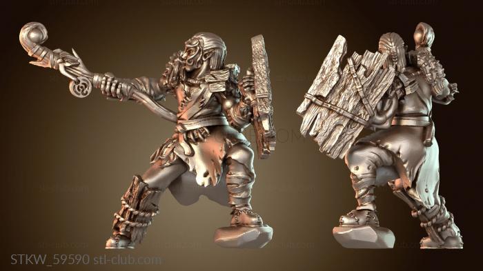 Military Эльф-друид мужского пола