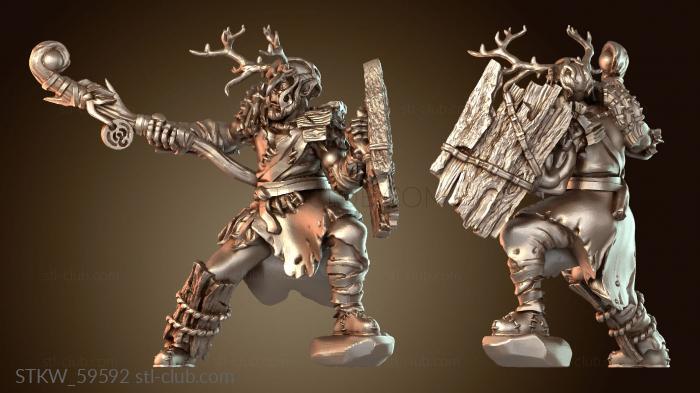 Military Рог орка-самца-друида