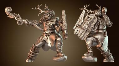 3D модель Рог орка-самца-друида (STL)