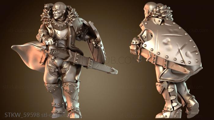 Military Мужчина-боец с WOO