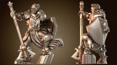 3D модель Паладин-мужчина с булавой (STL)