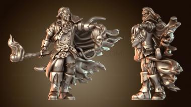 3D модель Факел и мужчина-охотник на ведьм (STL)