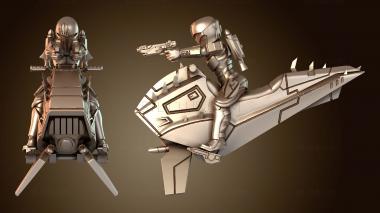 3D модель Велосипед Мандалорских байкеров (STL)