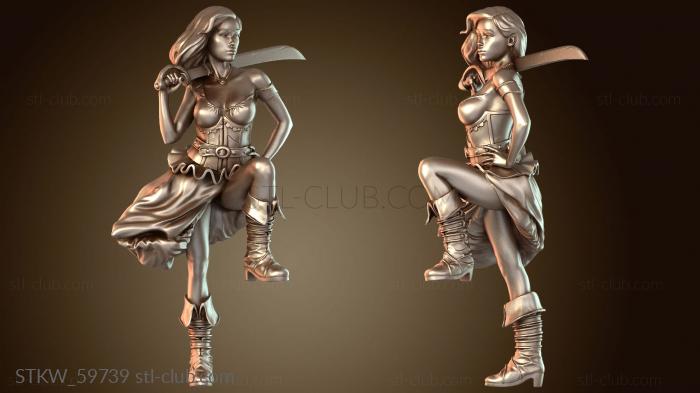 Military Марина Одетая Катласс Короткие Волосы