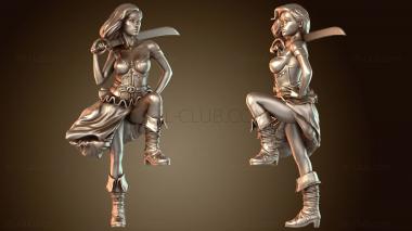 3D модель Марина Одетая Катласс Короткие Волосы (STL)