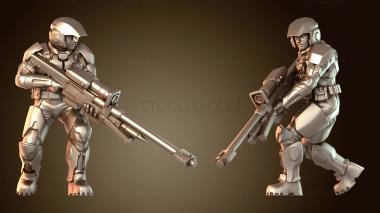 3D модель Снайпер в честь годовщины морской пехоты (STL)