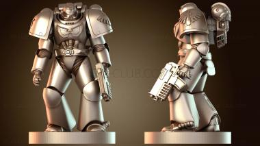 3D модель Морской синий жёлтый чёрный до красного (STL)