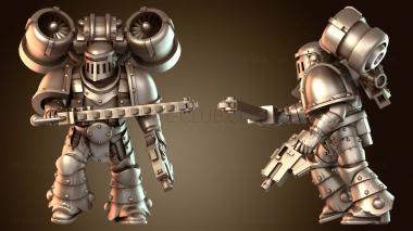 3D модель Зазубренный морской цепной меч (STL)