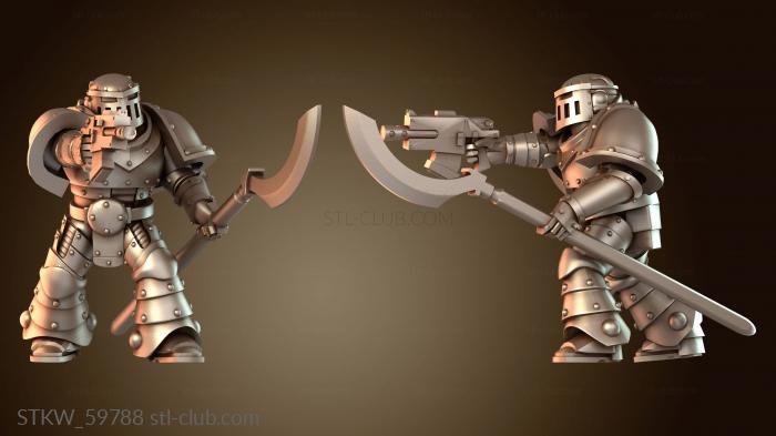 Отряд морской пехоты Оккультный Глефа Посох Топор Проворный